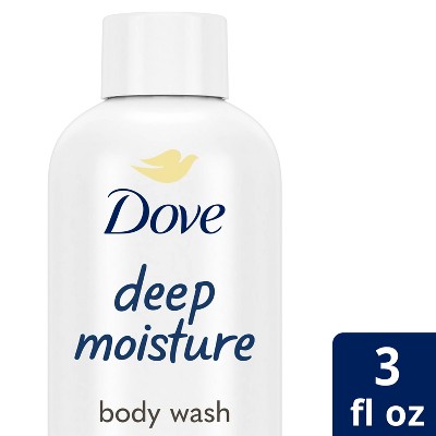 Dove Beauty Deep Moisture Nourishing Body Wash Soap for Dry Skin - Trial Size - 3 fl oz