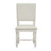 Set of 2 Upholstered Dining Chair with with Padded Back, Vintage Kitchen Chairs Dining Room Chairs, Natural/Cream-ModernLuxe - 4 of 4