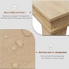 TackView Dining Table for 6 to 8, Modern Farmhouse Large Kitchen Table with 400Lbs Capacity, Table with Sturdy Support,brown - 2 of 4