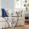60"x70" Nantucket Oversized Quilted Throw Blanket Blue - image 3 of 3
