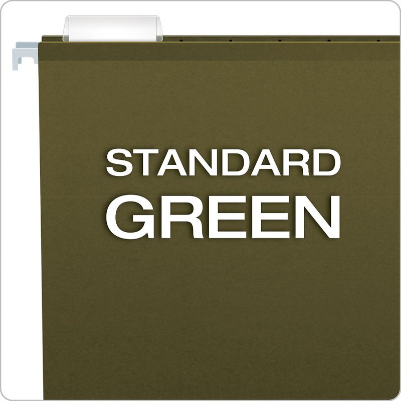 Pendaflex Reinforced 3" Extra Capacity Hanging Folders Legal Standard Green 25/Box 4153X3, 4 of 10