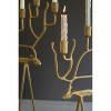 Kalalou Antique Gold Deer Taper Candle Holders – Set of 2 Christmas Candelabras - 2 of 4