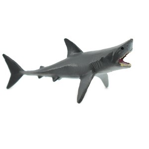 Great White Shark, Rubber Fish, Hand Painted, Realistic Toy Figure, Diorama Model, Replica, Kids, Educational, Gift,       3 Inches.     CH449 BB114 - 1 of 4