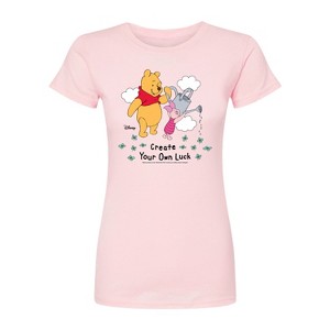 Women's - Disney - Create Own Luck Fitted Graphic T-Shirt - 1 of 2