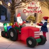 QingMoon Christmas Inflatable Santa Claus on Truck with Gift Boxes, 9 FT Holiday Blow Up Decorations for Yard, Lawn, Garden and Party - 2 of 4