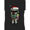 Girl's Star Wars Boba Fett Santa Hat Cartoon T-Shirt - 2 of 4