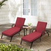 EROMMY Outdoor Chaise Lounge Chair Cushion(set of 2) - 2 of 4