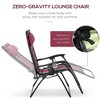 XL Oversize Zero Gravity Recliner, Padded Patio Lounger Chair, Folding Chair with Adjustable Backrest, Cup Holder, and Headrest for Backyard - 4 of 4