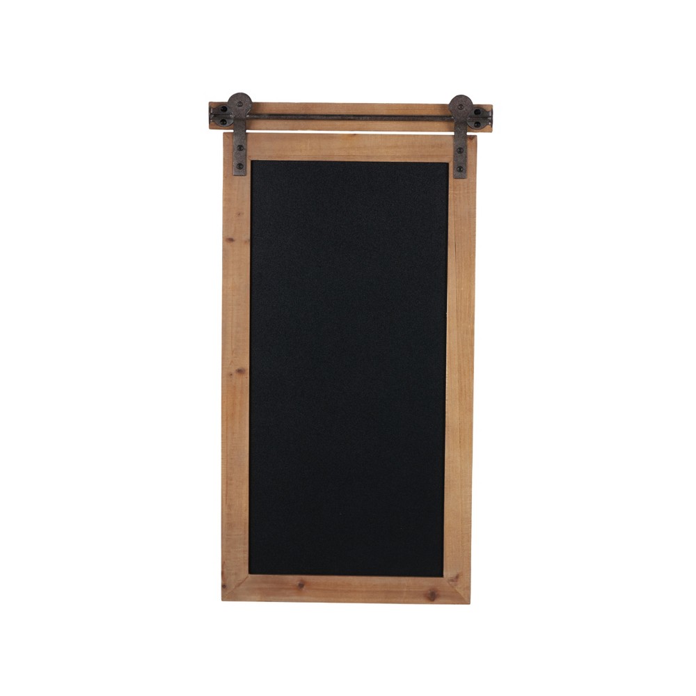 Photos - Other Decoration Olivia & May 28" x 16" Wood Sign Wall Decor with Chalkboard Brown: Farmhouse Style, Mixed Media Art, Vertical Orientation