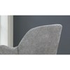 Okak Modern Chenille Armchair with Wooden Legs,Plush Living Room Accent Chair for Bedroom,Office - 4 of 4