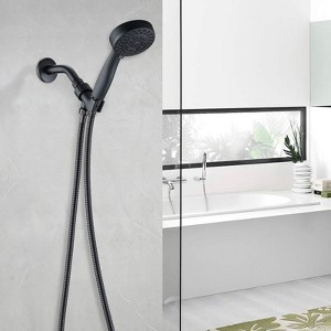 SEVOBAL Shower Faucets, Five-Function Handheld Shower Head with High-Pressure Performance and Flexible Hose, Black, 11.22"*8.66"*3.93" - 1 of 4
