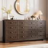 12 Drawer Dresser for Bedroom, Modern Wood Chest with Wide Top for 65" TV, Farmhouse Storage Cabinet for Living Room & Hallway - 2 of 4