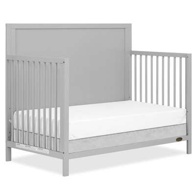 Pebble Grey Pinewood 3-in-1 Convertible Crib with Adjustable Height