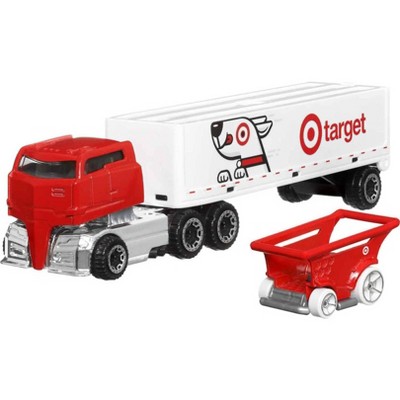 Hot Wheels 1 64 Scale Bullseye s Big Rig Toy Truck Shopping Cart Set 3 Piece Target