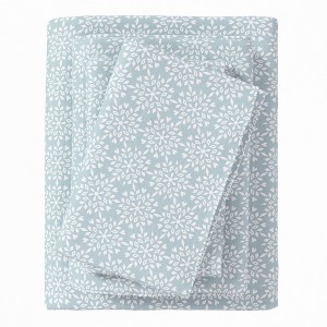100% Cotton Lodge Print Flannel Sheet Set - Great Bay Home - 1 of 4