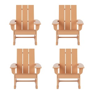 WestinTrends  Modern Adirondack Outdoor Rocking Chair (Set of 4) - 1 of 4