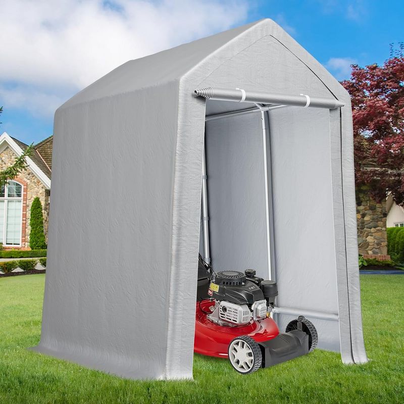 Outdoor Carport Storage Tent Garage Heavy Duty Shed Car Shelter Canopy, 1 of 8