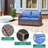Outdoor Patio Furniture Sofa Sets,7 Piece Rattan Furniture Sectional Couch Set with Glass Coffee Table for Backyard Garden - 4 of 4
