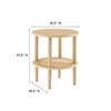 Modway Torus Round Side Table – Minimalist Accent Table with Circular Top and Sculptural Base - 3 of 4