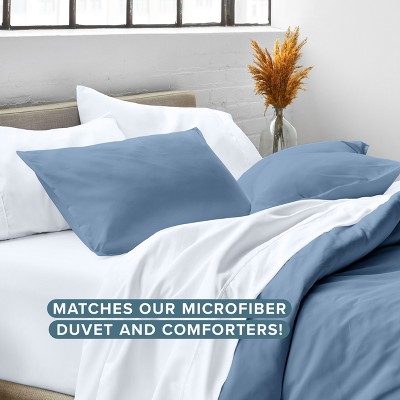 Coronet Blue Hypoallergenic Polyester Standard Pillow Sham Set