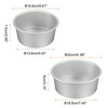 Unique Bargains Aluminum Alloy Nonstick Removable Bottom High Temperature Resistant Round Cake Pan 1 Set - 2 of 4
