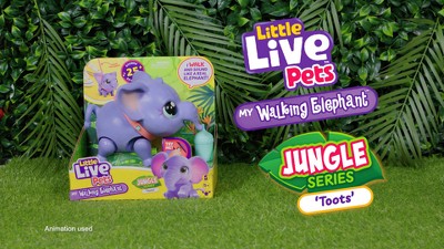 Little Live Pets Purple Interactive Walking Elephant Toy