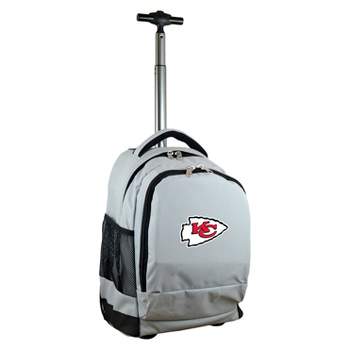 NFL Kansas City Chiefs Premium Wheeled 19" Backpack - Gray