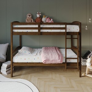 ChaletPosh Twin Over Twin Size Wooden Bunk Bed - 1 of 4