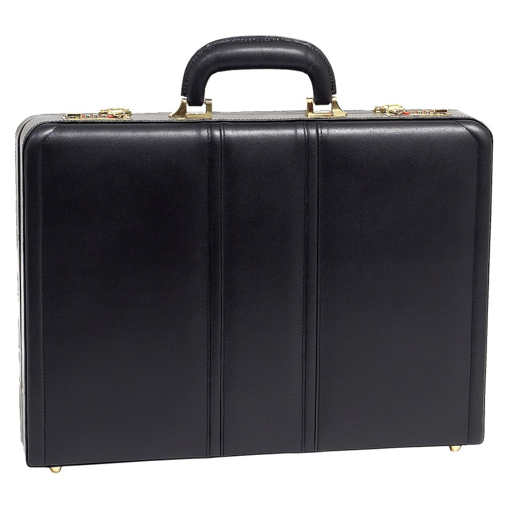 McKlein Daley Leather 3. Attache Briefcase - Black