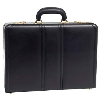 McKlein Daley Leather 3.  Attache Briefcase - Black