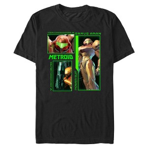 Mens Nintendo Samus Aran Power Suit Collage T Shirt - 1 of 4