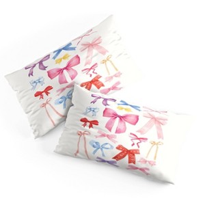 Deny Designs April Lane Art Cute Bows Ribbons Microfiber Printed Pillow Sham - 1 of 3