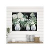 Cottage Garden West of The Wind Farmhouse Fresh Green, White, Black 40 x 30 Inch Waterproof Gallery Wrapped Canvas, Outdoor Garden, Yard, Patio All - 2 of 2