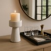 Modern Taper and Pillar Candle Holders for Home Decor - Decorative Candle Stick Holder for Table Centerpieces or Living Room - White - 2 of 4