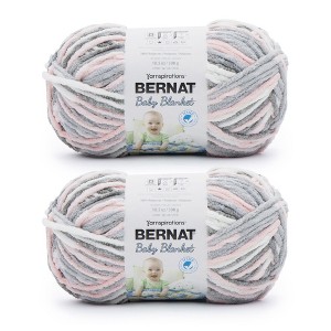 Bernat Baby Blanket Big Ball Yarn 24 Pack-Grays - 1 of 4