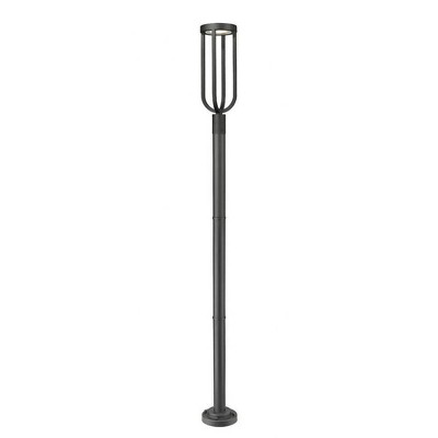 Z-Lite Leland 1 - Light Post Light in  Sand Black
