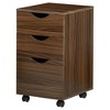 HOMCOM 3 Drawer Storage Cabinet with Castors for Home Office - 4 of 4