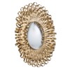 VYNXARIA 27"Sunburst Design Wall Mirror Decorative Golden Finish for Entryway, Modern Living room - 3 of 4