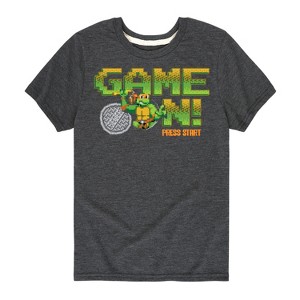 Boys' - Teenage Mutant Ninja Turtles - Game On Mike Short Sleeve Graphic T-Shirt - 1 of 4
