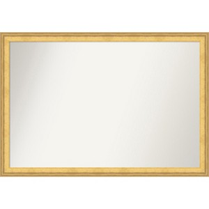 Amanti Art Owen Gold Non-Beveled Wood Framed Bathroom Vanity Wall Mirror - 1 of 4