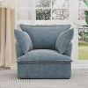 38"/94"W 1/3/4-Seater Chenille Sofa Cloud Sofa Accent Chair Armchair Comfortable Seating with Pillows-ModernLuxe - 2 of 4