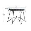Syemin Console Tables Glass Surface Console Table Coffee Table Entryway Table Small Space Console Sofa Table Behind Couch, Black, 37.9"*15.9"*30.1" - 3 of 4