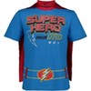 Funstuff Fathers Day Super Hero Dad Adult Graphic T-Shirt & Cape  - 2 of 4