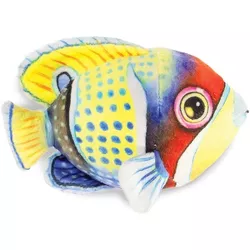 Underwraps Real Planet Pot Flatfish Blue/Yellow 6.5 Inch Realistic Soft Plush