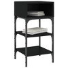 CLIHOME Set of 2 Nightstands End Table Storage Display Bedroom Furniture Drawer Shelf Bedside Tables - 3 of 4