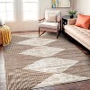 World Rug Gallery Beige Brown Geometric Stripe Indoor Area Rug - 2 of 4