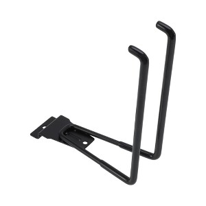 Unique Bargains Garage Storage Hooks Large Square Channel Plate Hook Black 1 Pc - 1 of 4