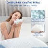 Dronery Adjustable Pillow, Queen Size Plus Shaped Memory Foam Pillows with Cooling Gel, Back, Stomach or Side Sleeper, Neck Support for Sleeping,Blue - 4 of 4
