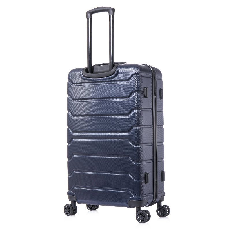 InUSA Trend Lightweight Hardside Large Checked Spinner Suitcase, 6 of 19