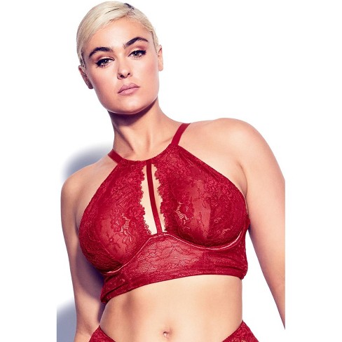 Fox & Royal  Women's Plus Size Saskia Bralette - Pomegranate - 20w : Target